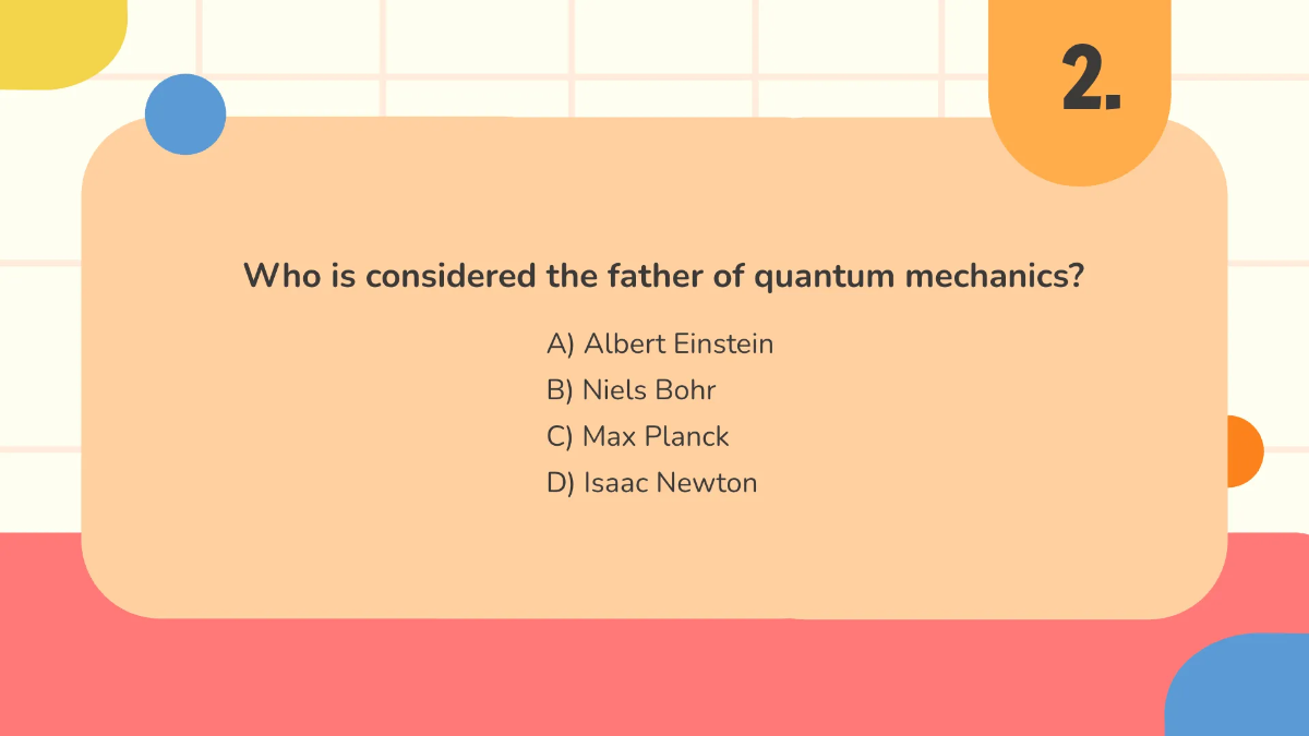 Free Quantum Mechanics Template to Edit Online