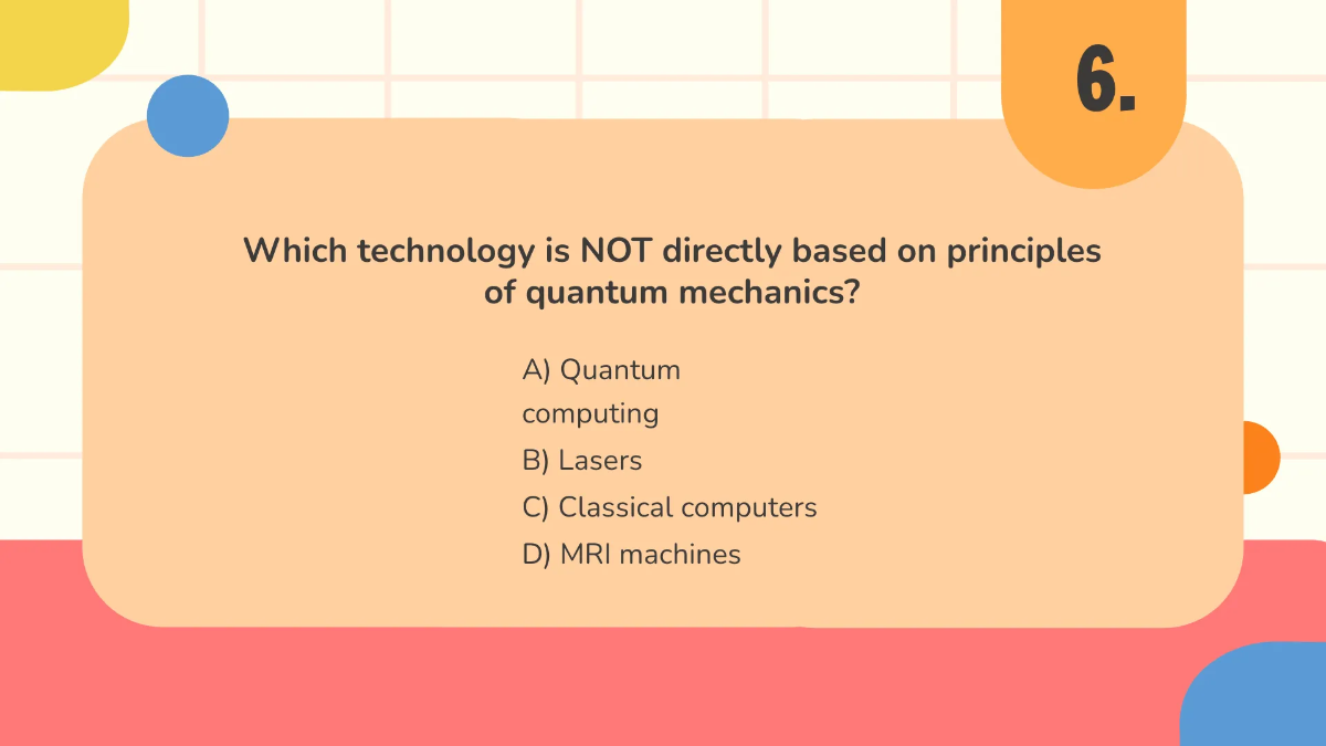 Free Quantum Mechanics Template to Edit Online