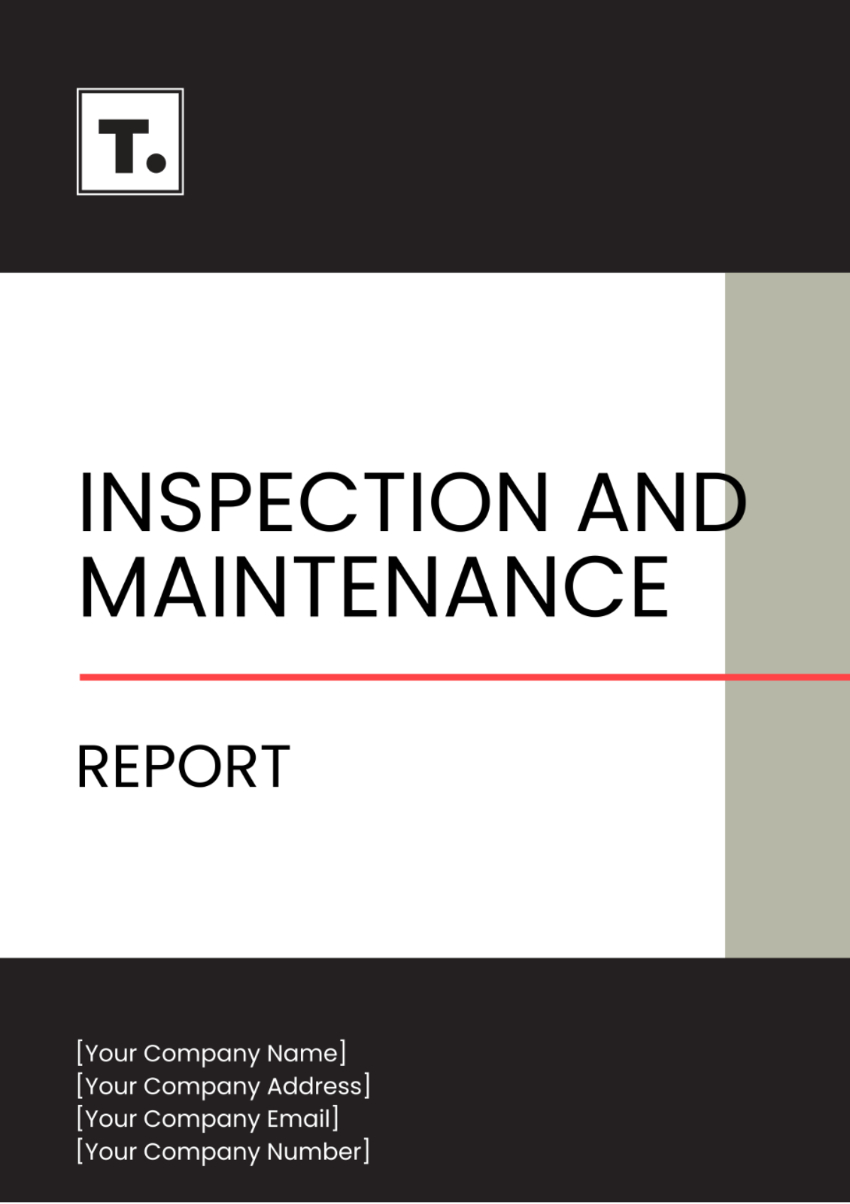 Free Inspection and Maintenance Report Template