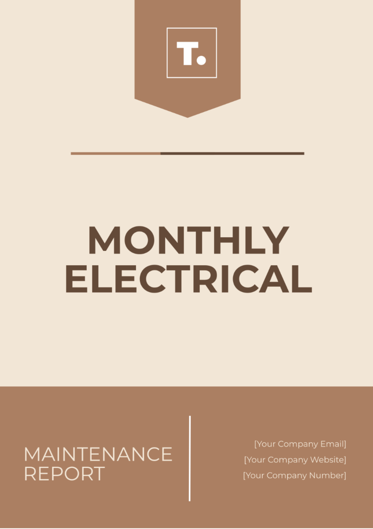 Monthly Electrical Maintenance Report Template - Edit Online & Download