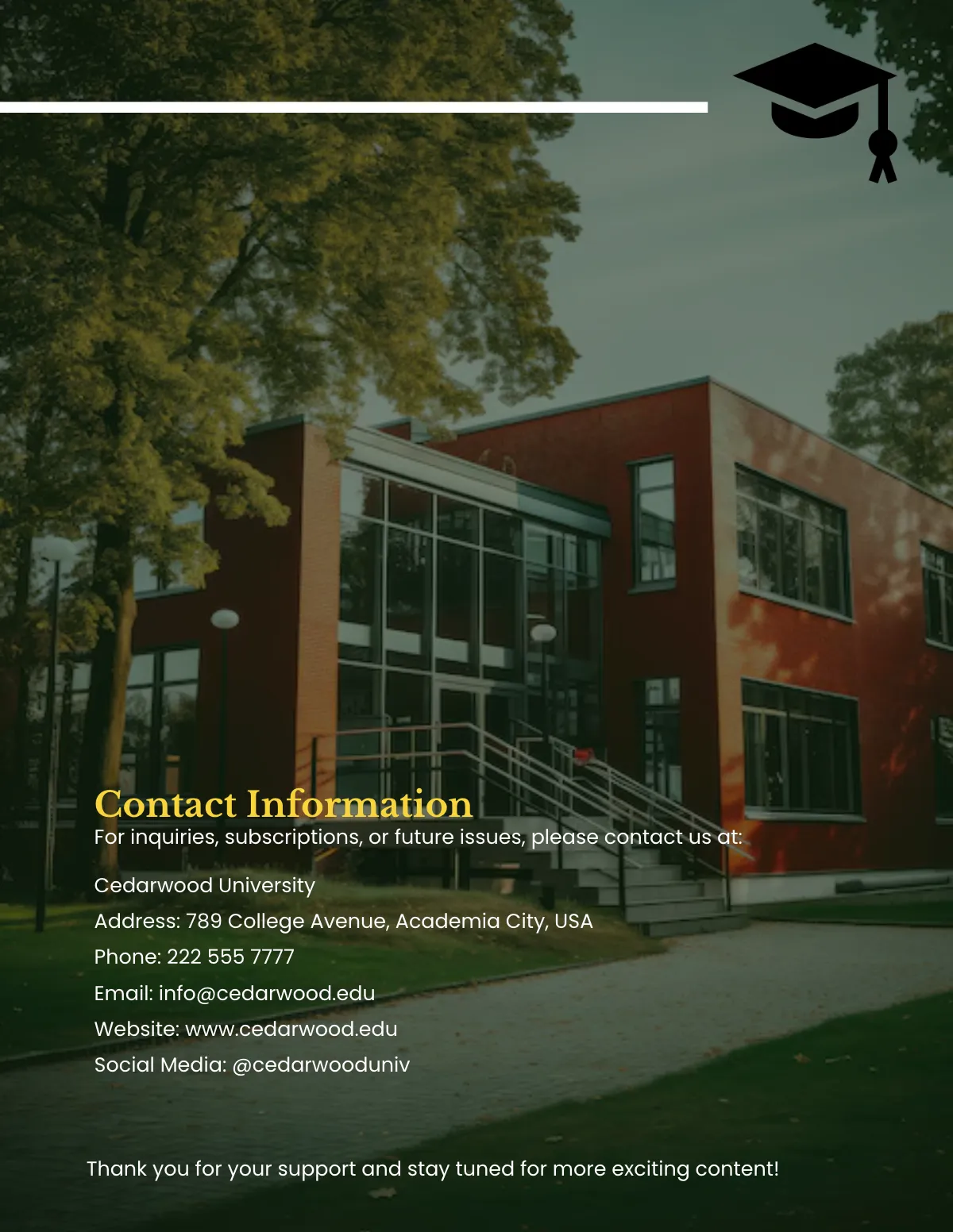 Free Graduation Magazine Template to Edit Online