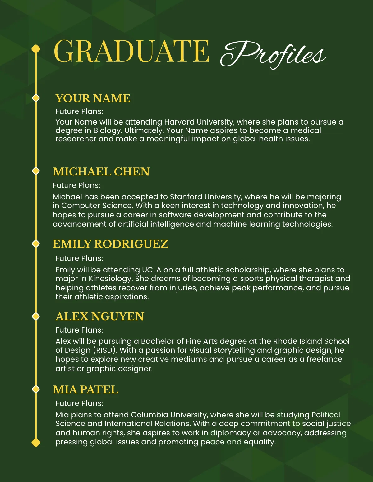 Free Graduation Magazine Template to Edit Online