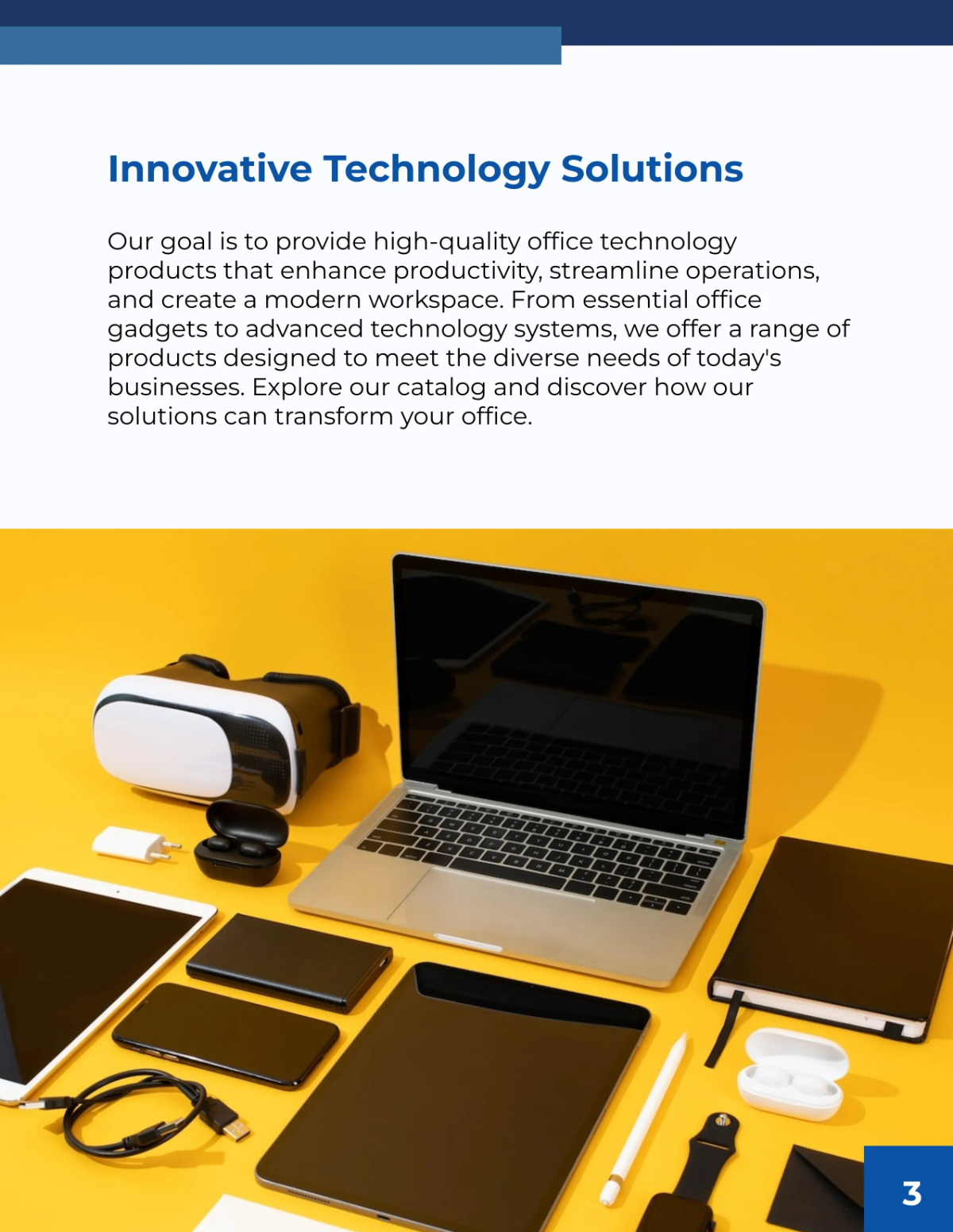 Free Office Technology Solutions Catalog Template to Edit Online