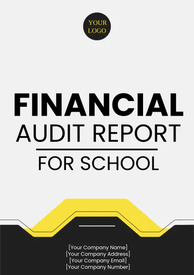 Free Financial Audit Report for School Template to Edit Online