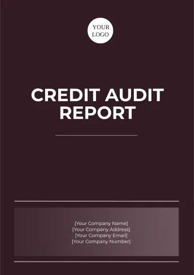 Free Credit Audit Report Template to Edit Online
