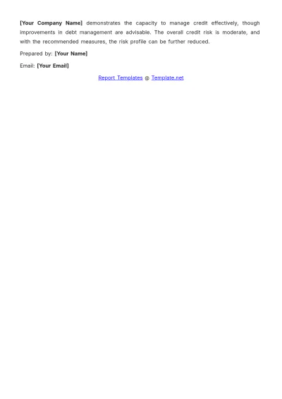 Free Credit Audit Report Template to Edit Online