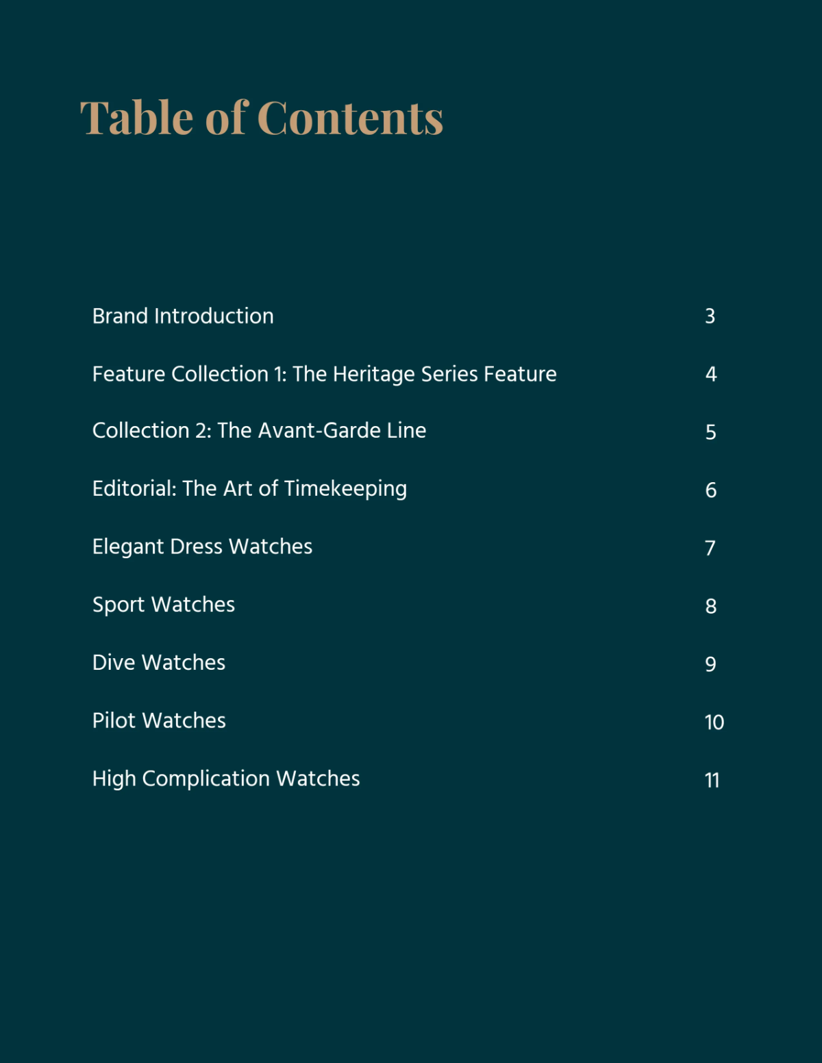 Free Luxury Watch Catalog Template to Edit Online Free Luxury Watch Catalog Template to Edit Online