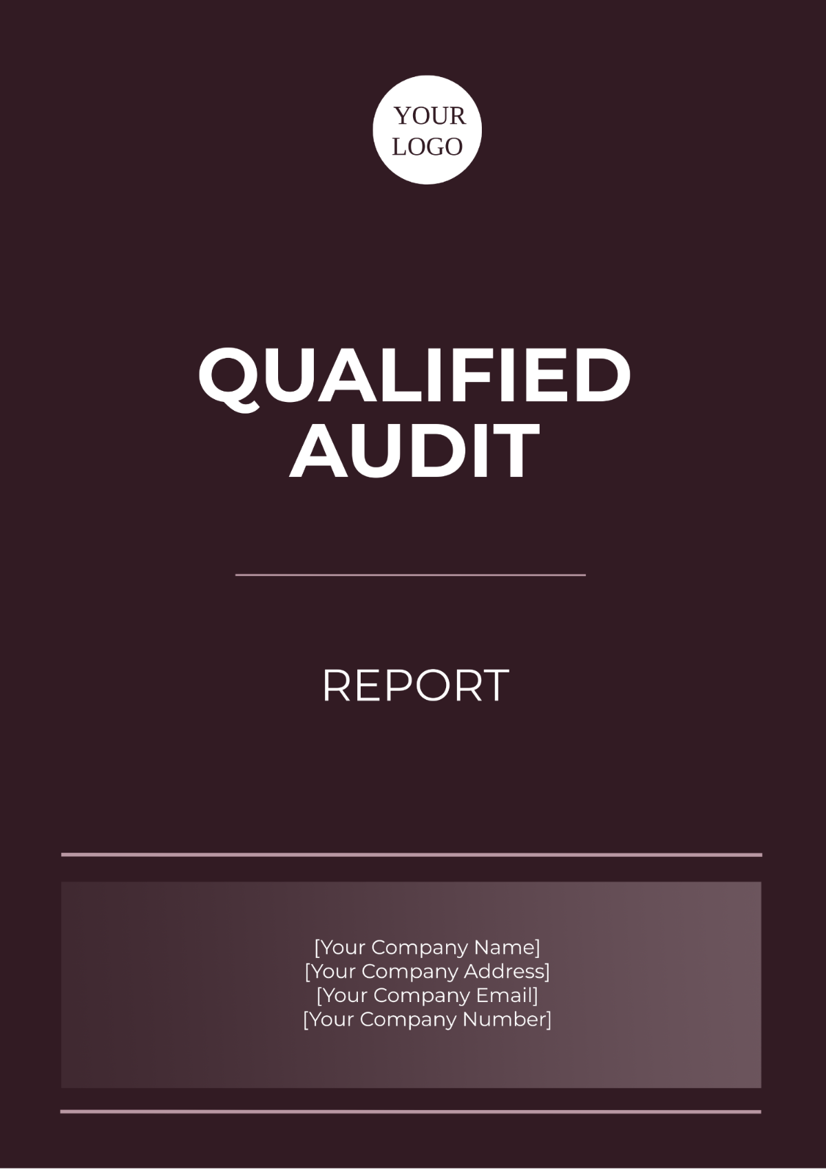 Qualified Audit Report Template - Edit Online & Download