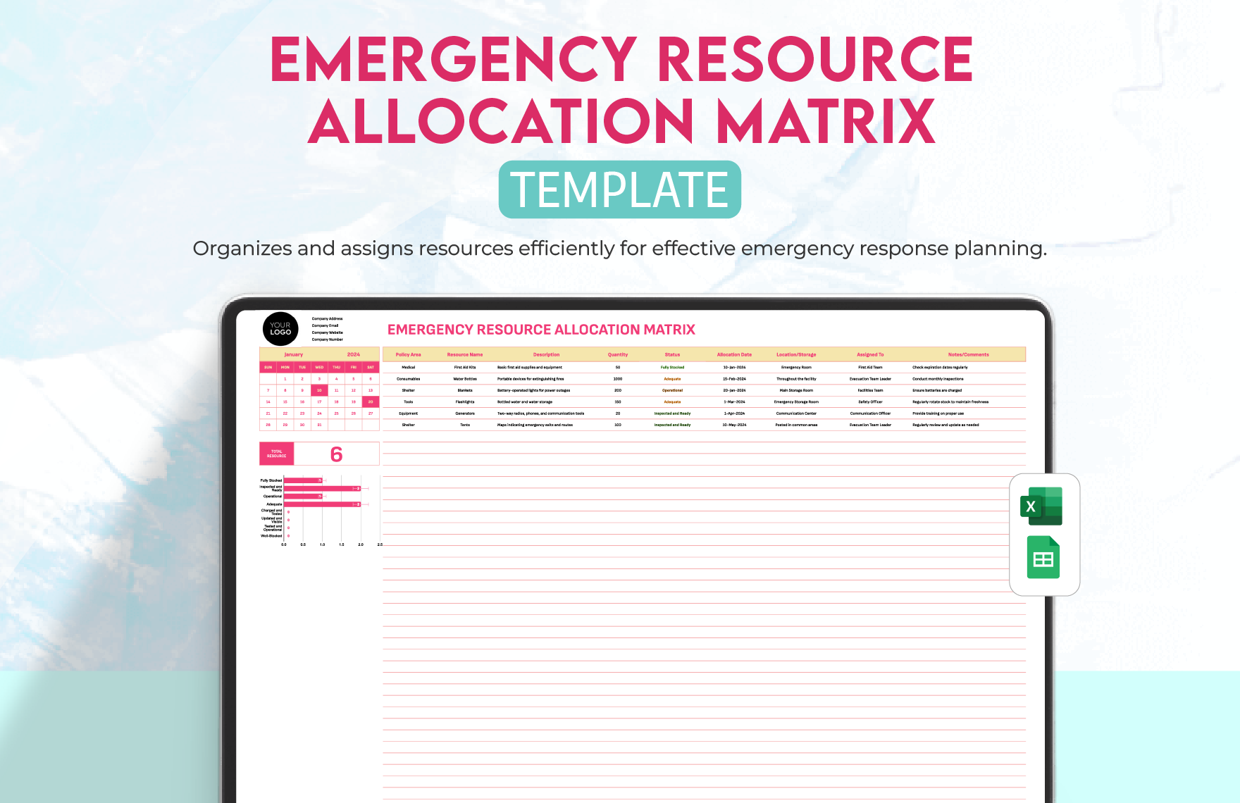 Emergency Resource Allocation Matrix Template