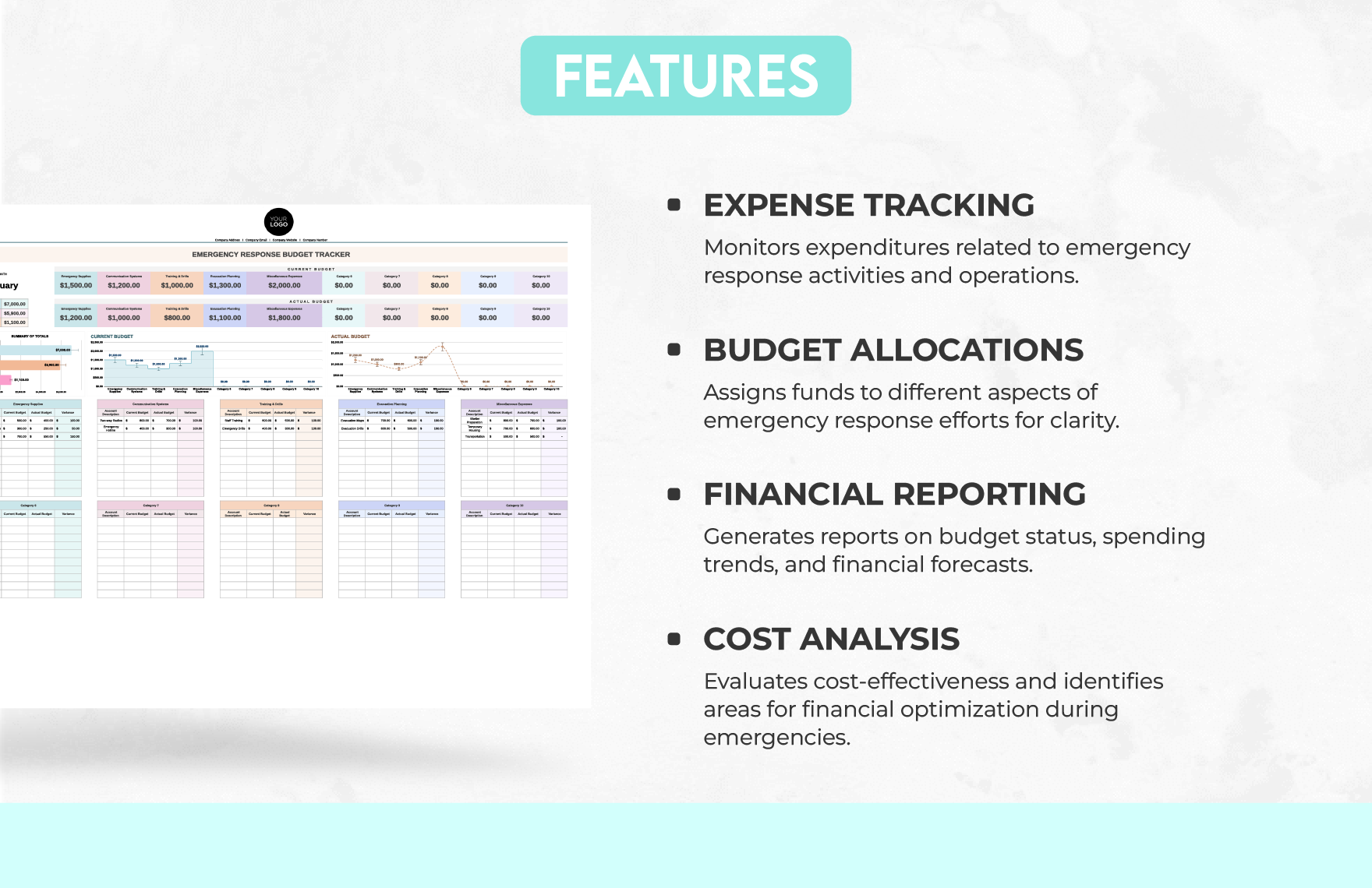 Emergency Response Budget Tracker Template