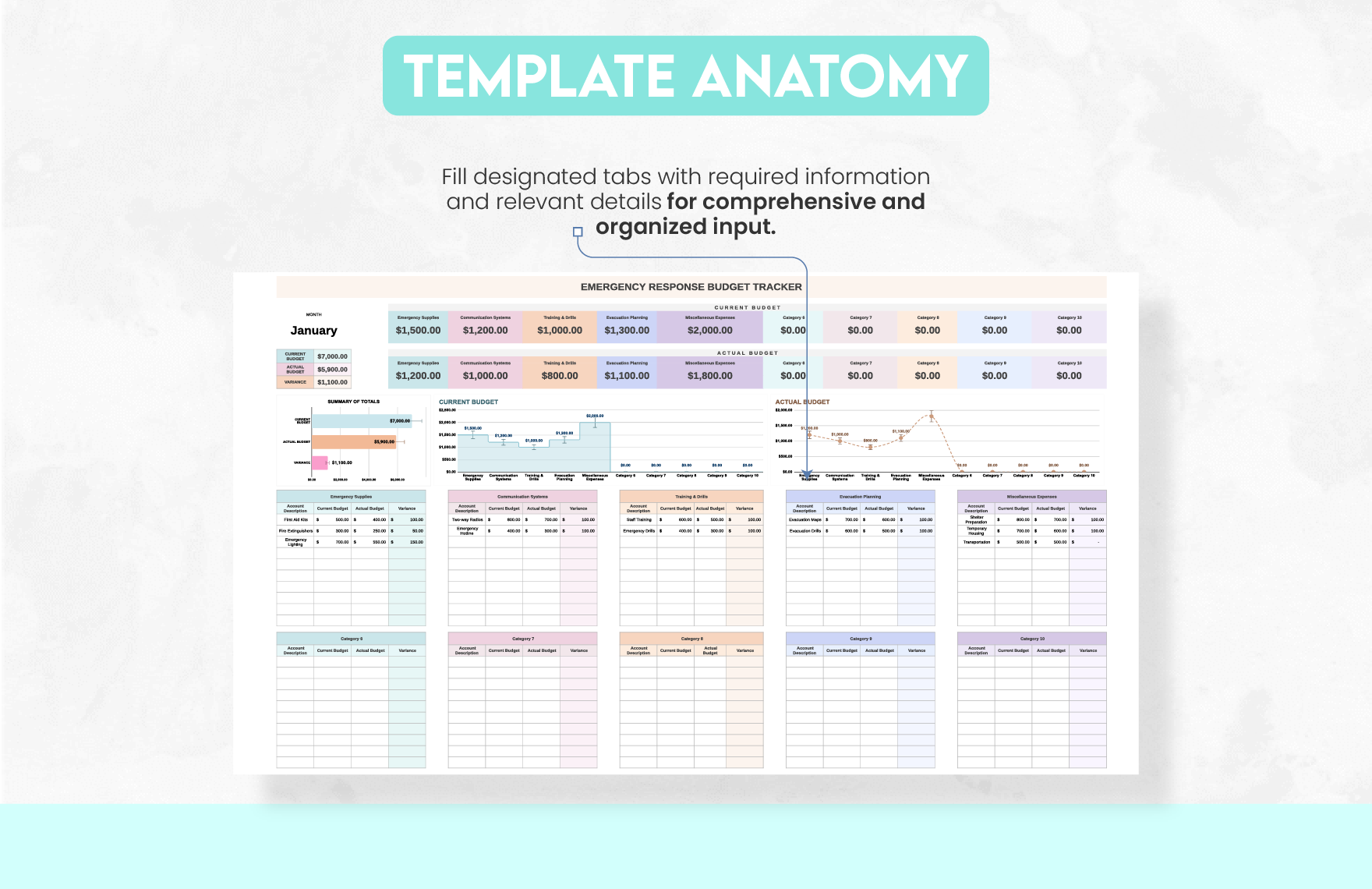 Emergency Response Budget Tracker Template