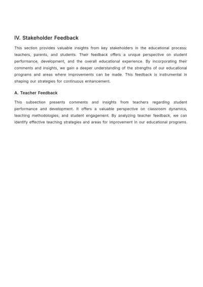 Free Elementary School Report Template to Edit Online
