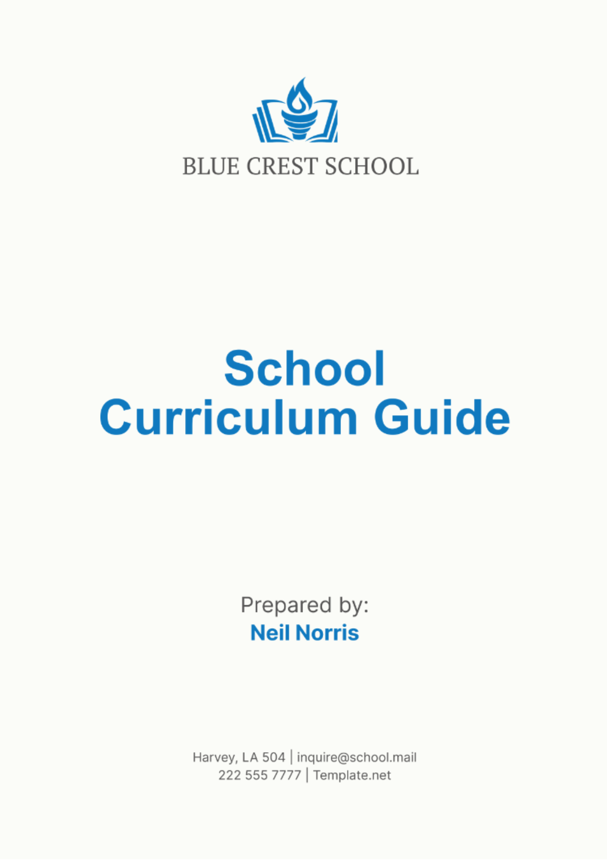 School Curriculum Guide Template - Edit Online & Download