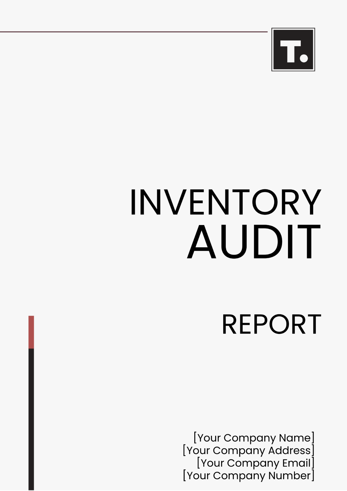 Inventory Audit Report Template - Edit Online & Download