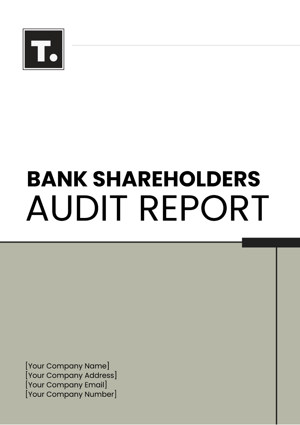 Bank Shareholders Audit Report Template - Edit Online & Download