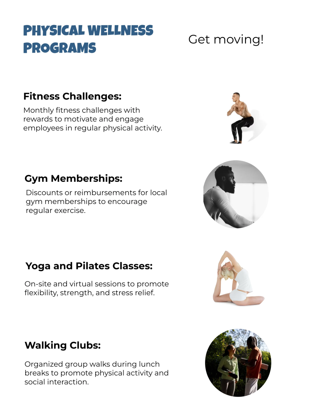 Free Corporate Wellness Program Catalog Template to Edit Online