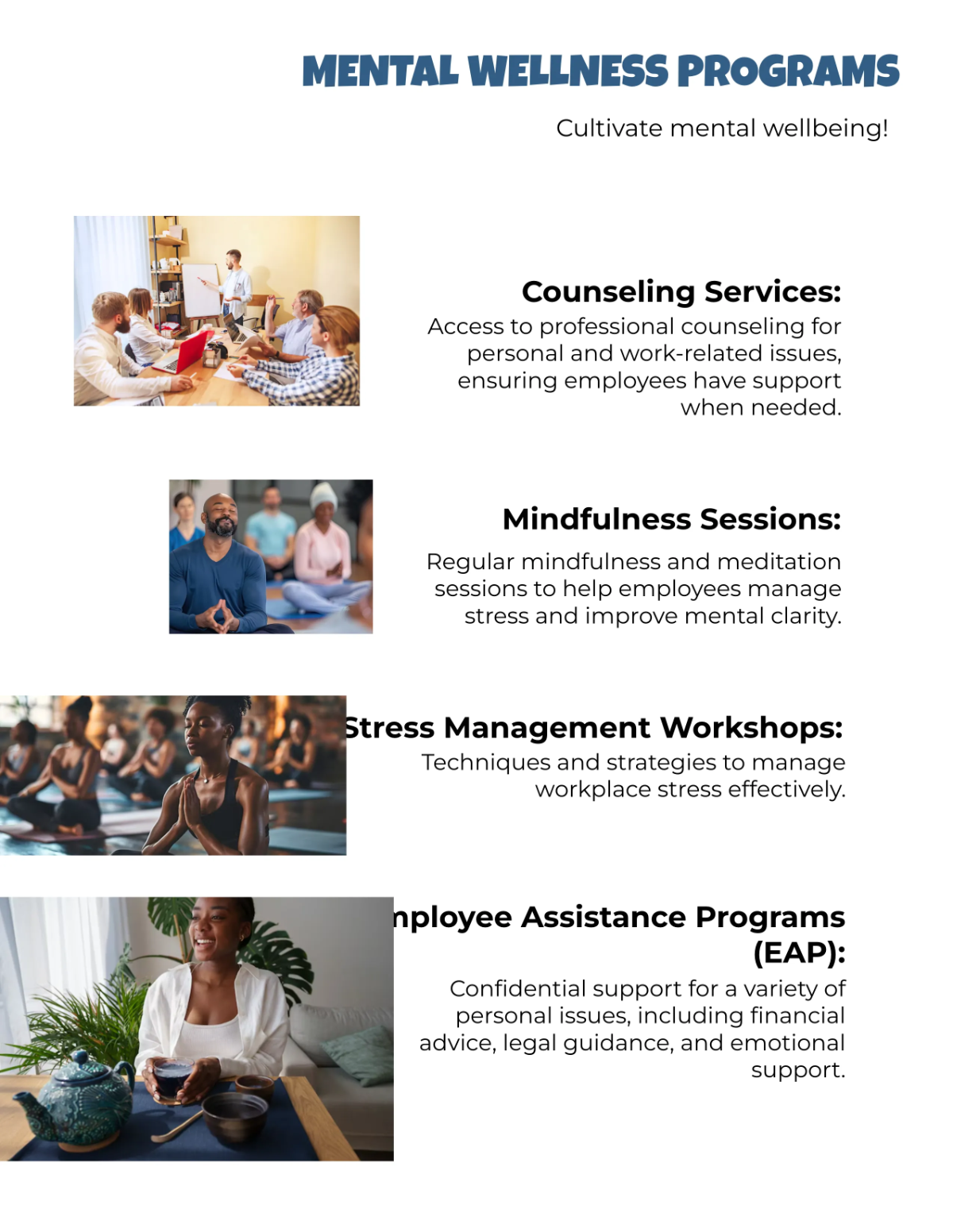 Free Corporate Wellness Program Catalog Template to Edit Online