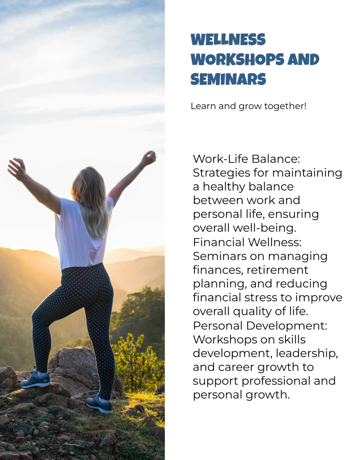 Free Corporate Wellness Program Catalog Template to Edit Online