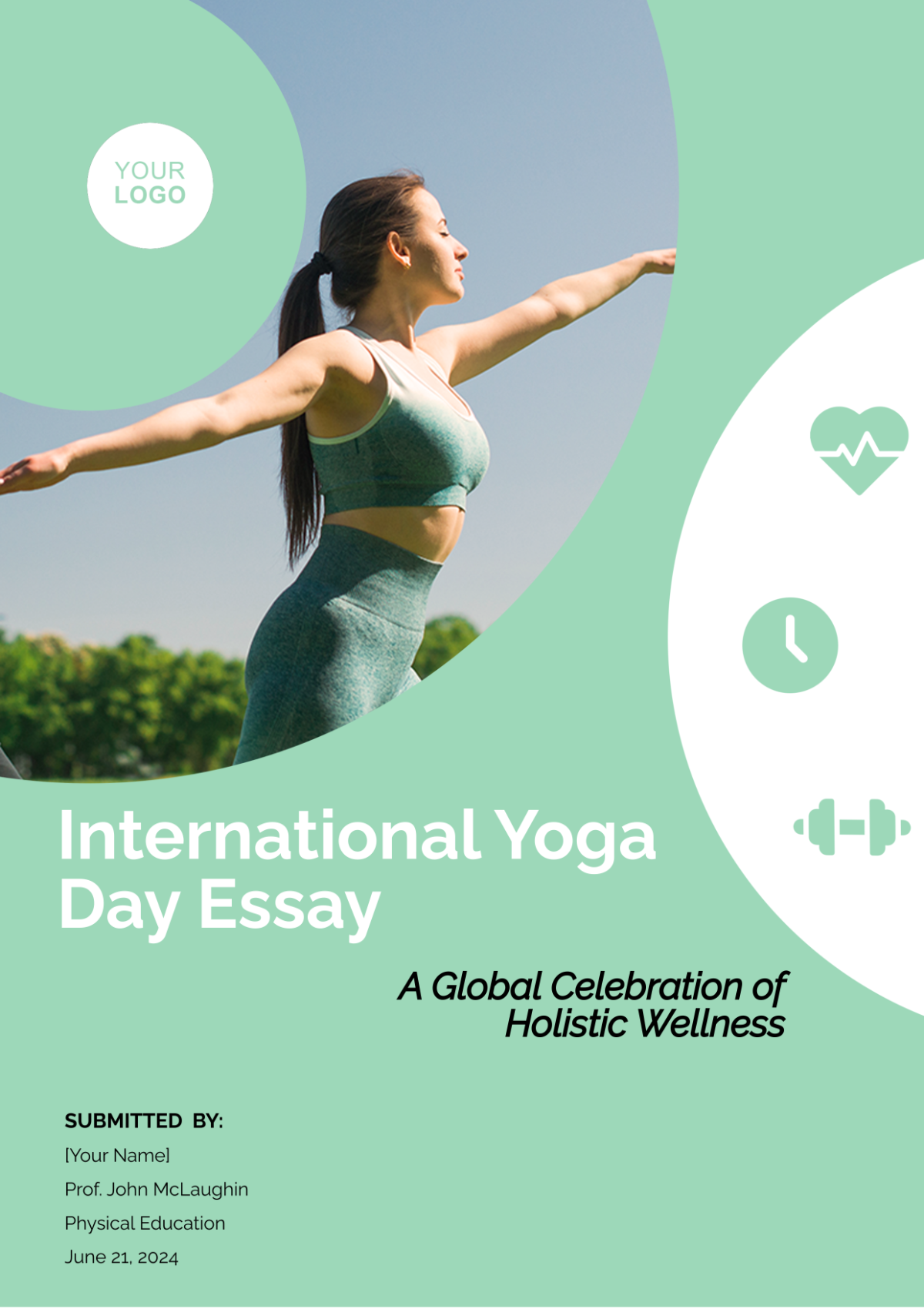 International Yoga Day Essay Template - Edit Online & Download