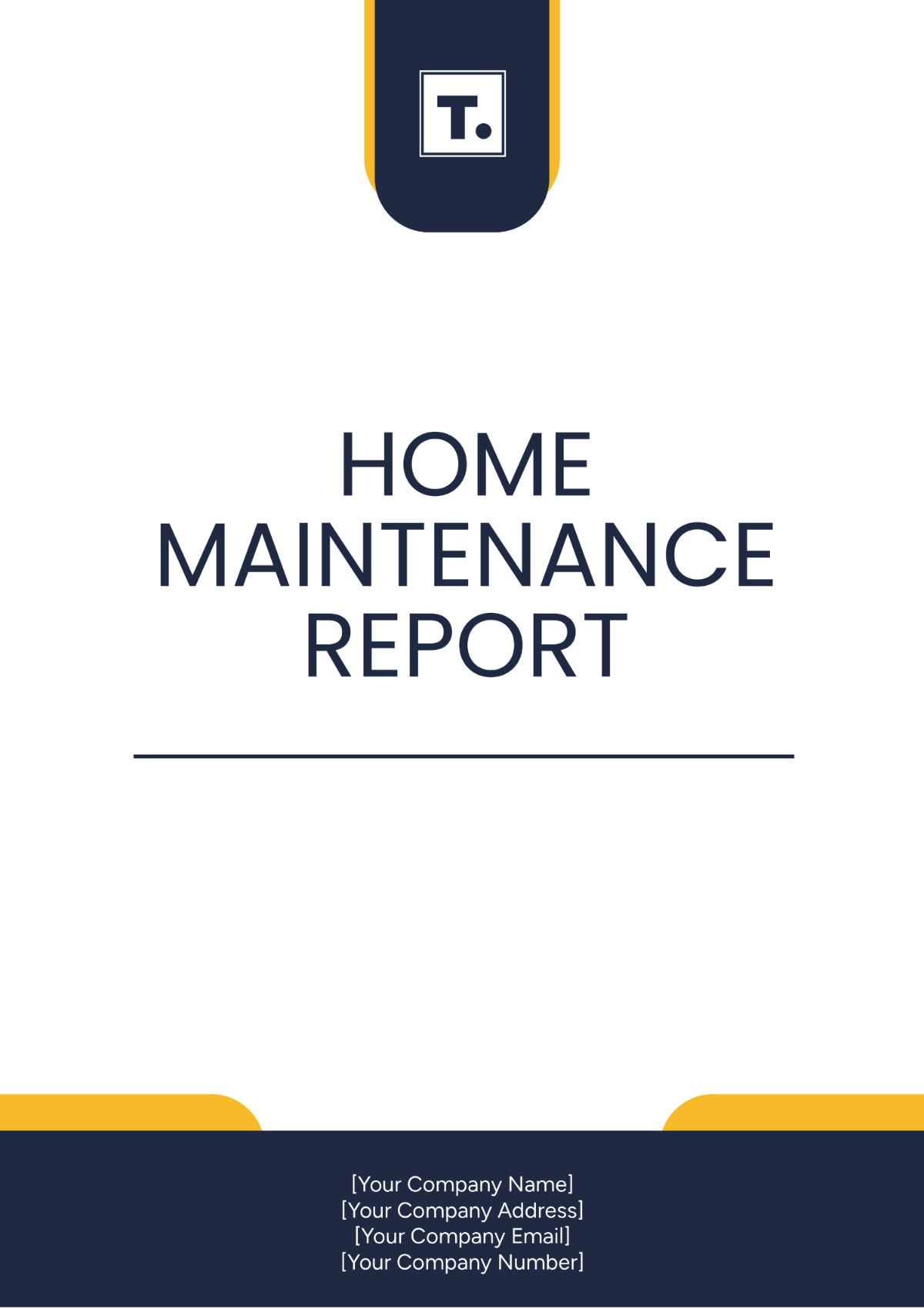 Home Maintenance Report Template - Edit Online & Download