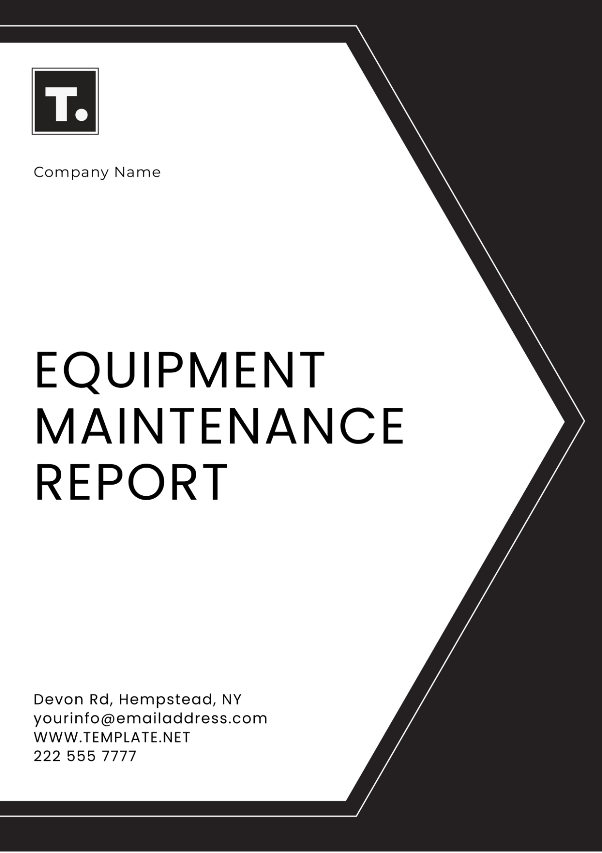 Free Equipment Maintenance Report Template