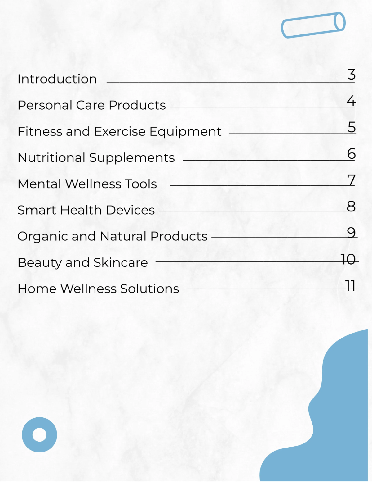 Free Health and Wellness Products Catalog Template to Edit Online