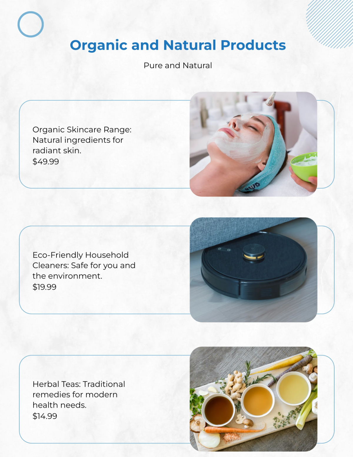 Free Health and Wellness Products Catalog Template to Edit Online