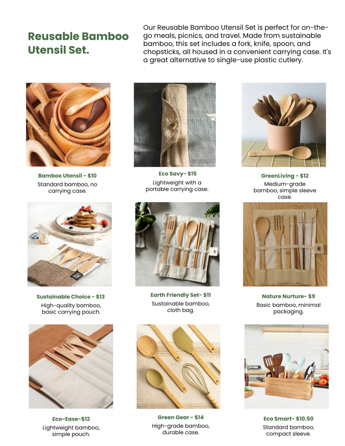 Free Eco Friendly Products Catalog Template to Edit Online