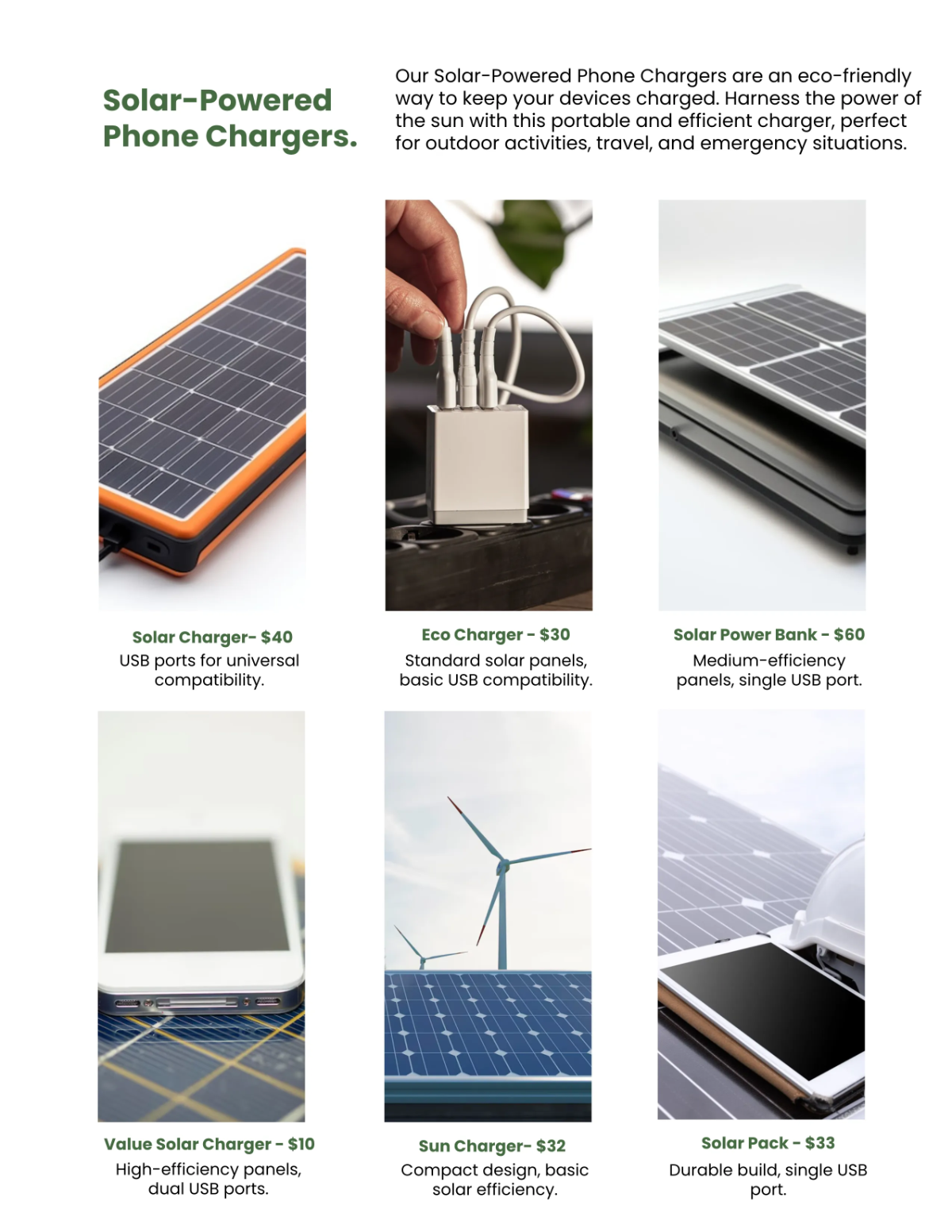 Free Eco Friendly Products Catalog Template to Edit Online