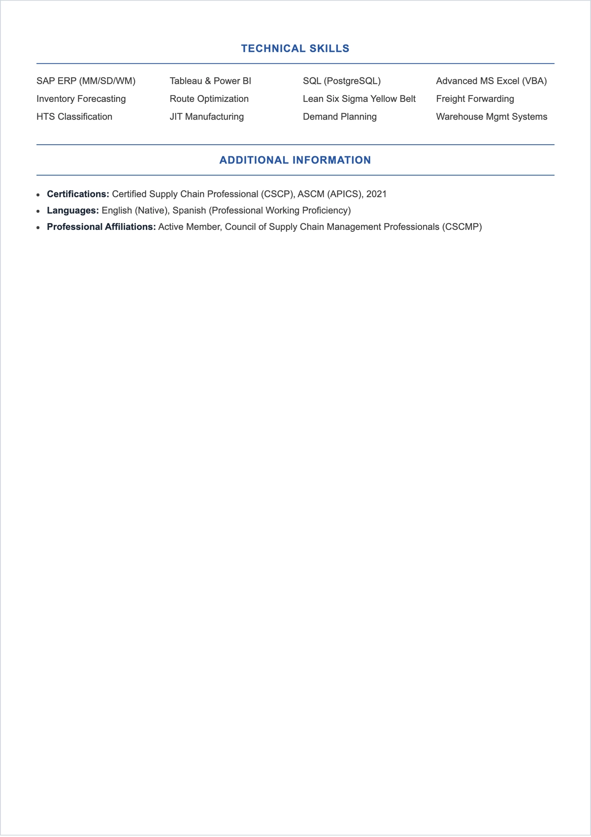 Free Logistics Analyst ATS Resume Template, AI Resume Builder