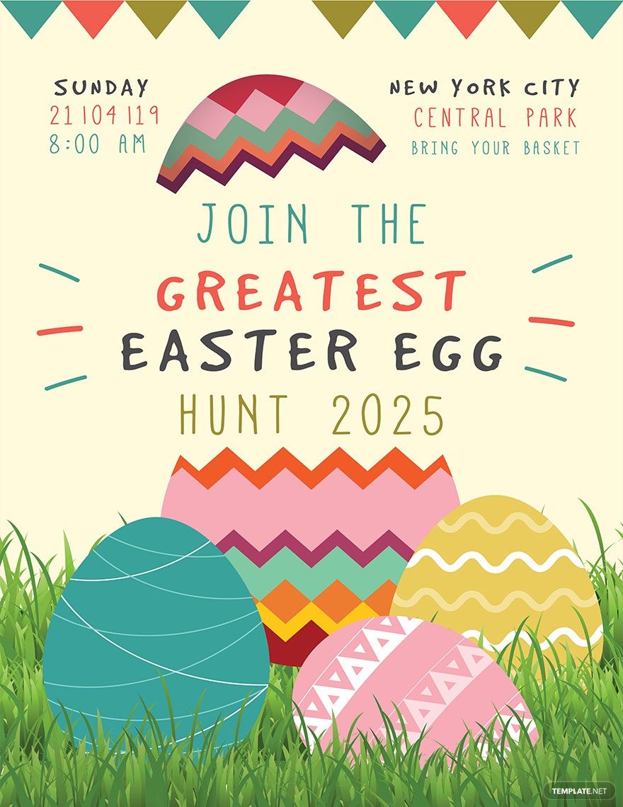 Free Easter Egg Poster Template