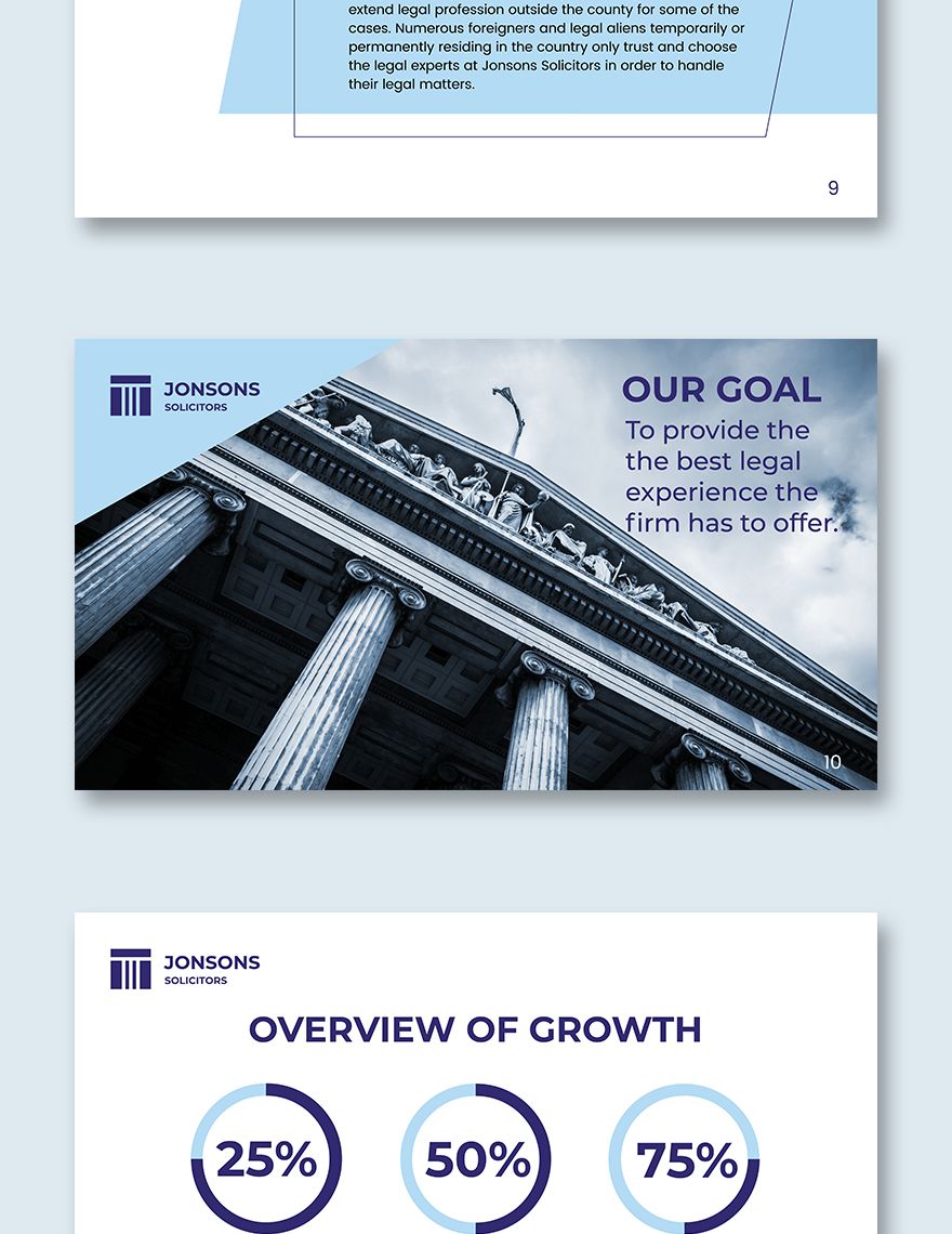 Law Firm Presentation Template