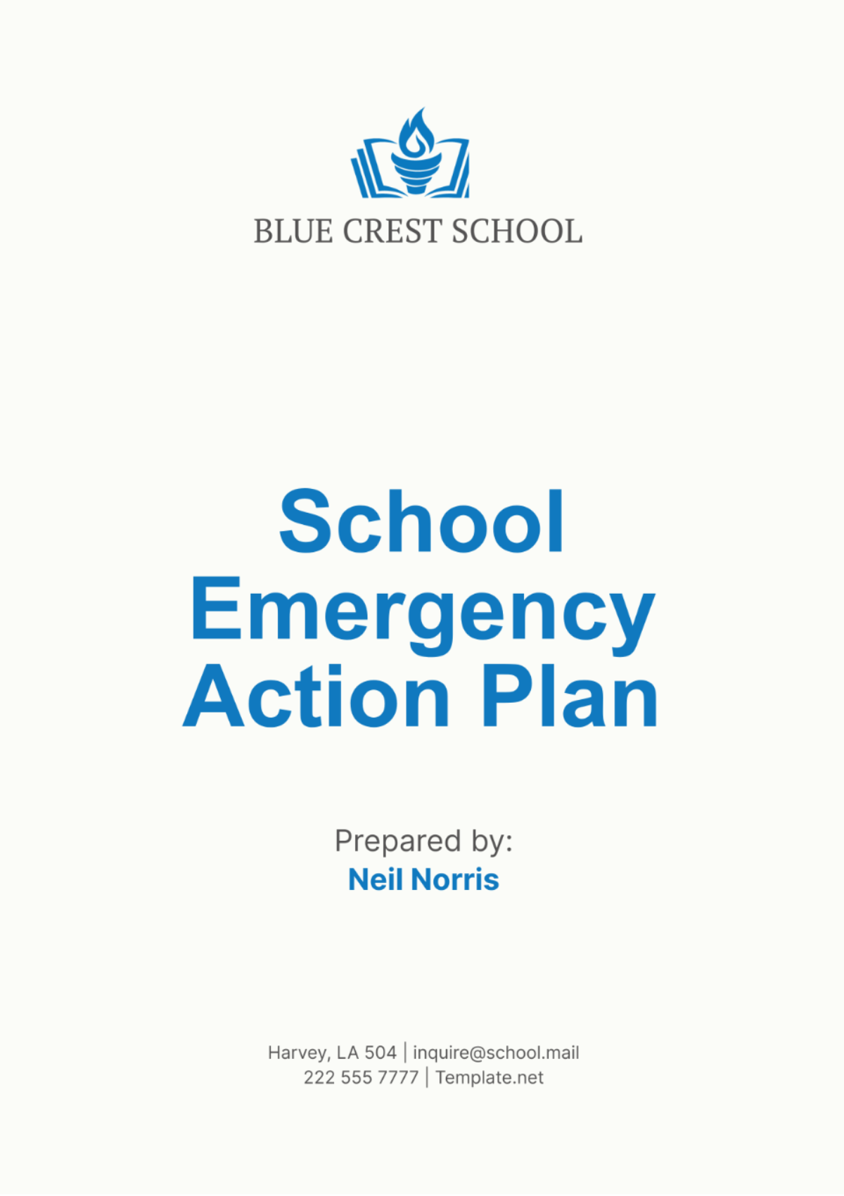 School Emergency Action Plan Template - Edit Online & Download