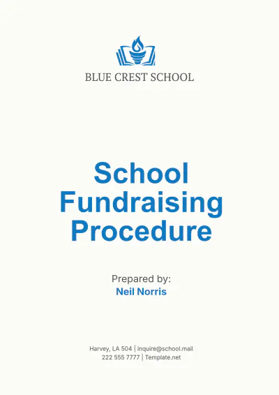 Free School Fundraising Procedure Template to Edit Online