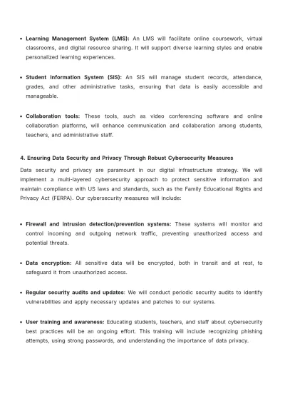 Free School Digital Strategy Template to Edit Online