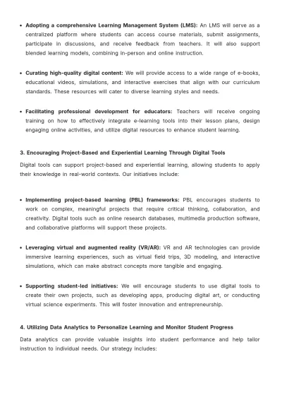 Free School Digital Strategy Template to Edit Online