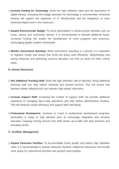 Free School Resource Utilization Report Template to Edit Online