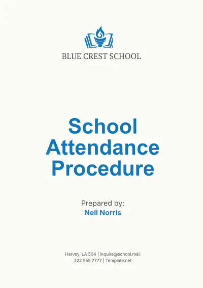Free School Attendance Procedure Template to Edit Online