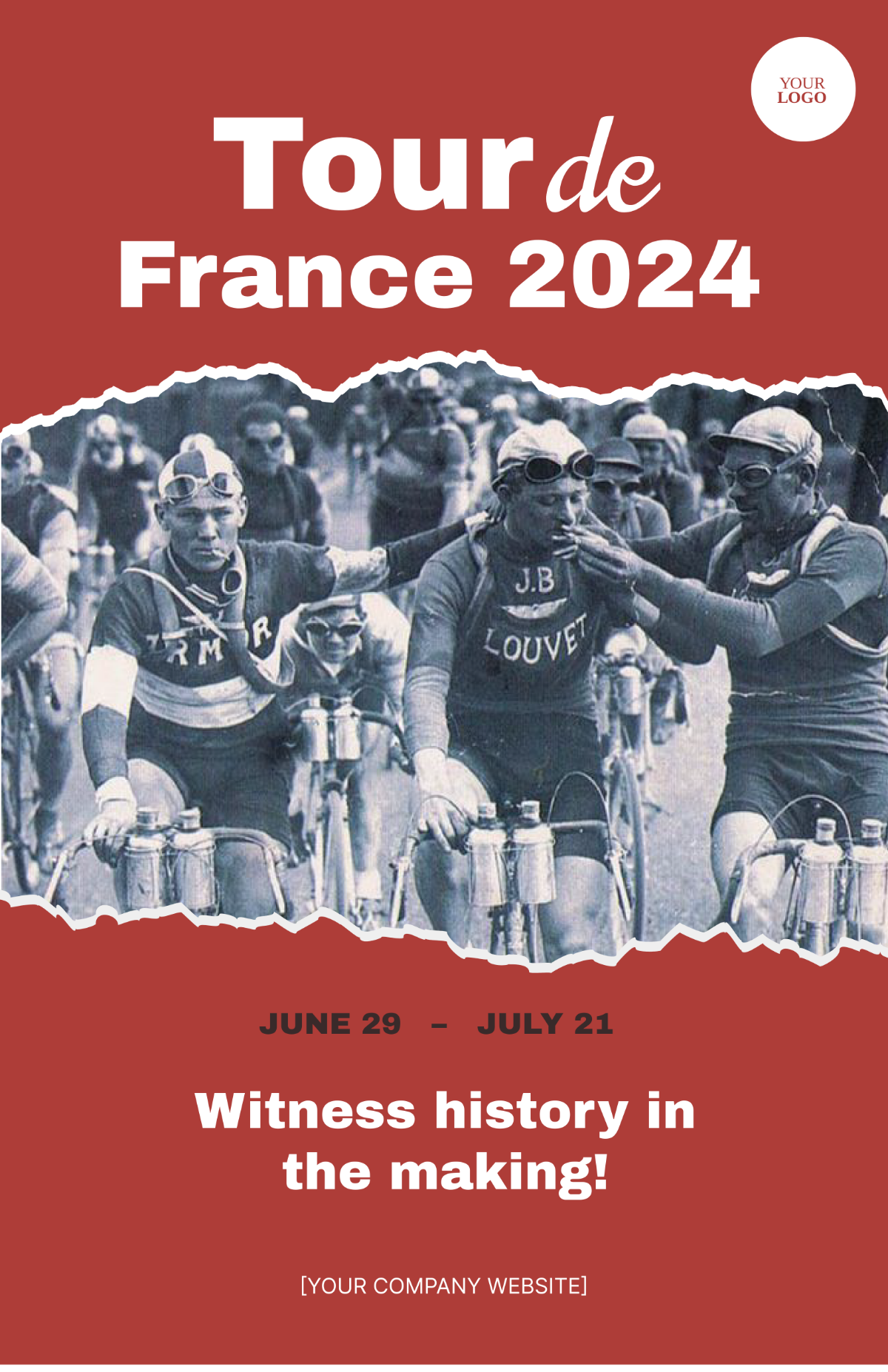 Old Tour De France Poster Temaplate
