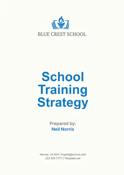 Free School Training Strategy Template to Edit Online