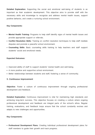 Free School Training Strategy Template to Edit Online