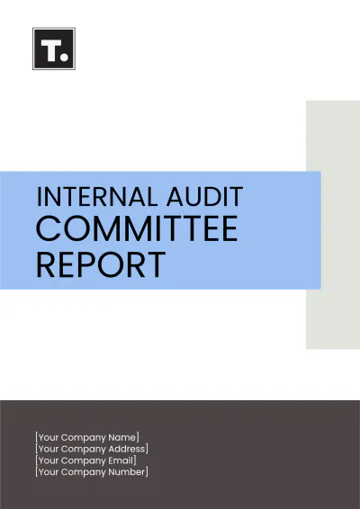 Free Internal Audit Committee Report Template to Edit Online