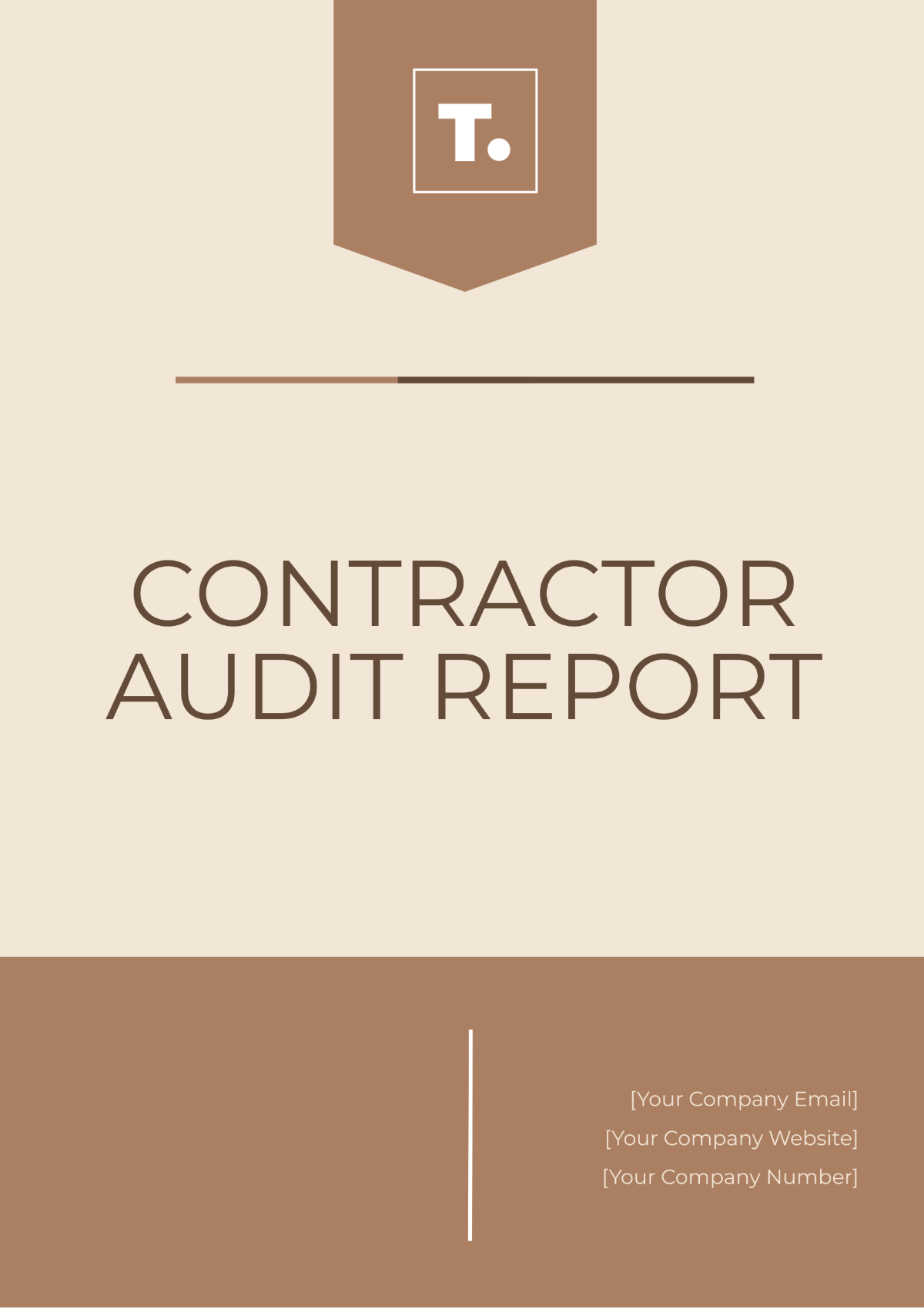 Contractor Audit Report Template - Edit Online & Download