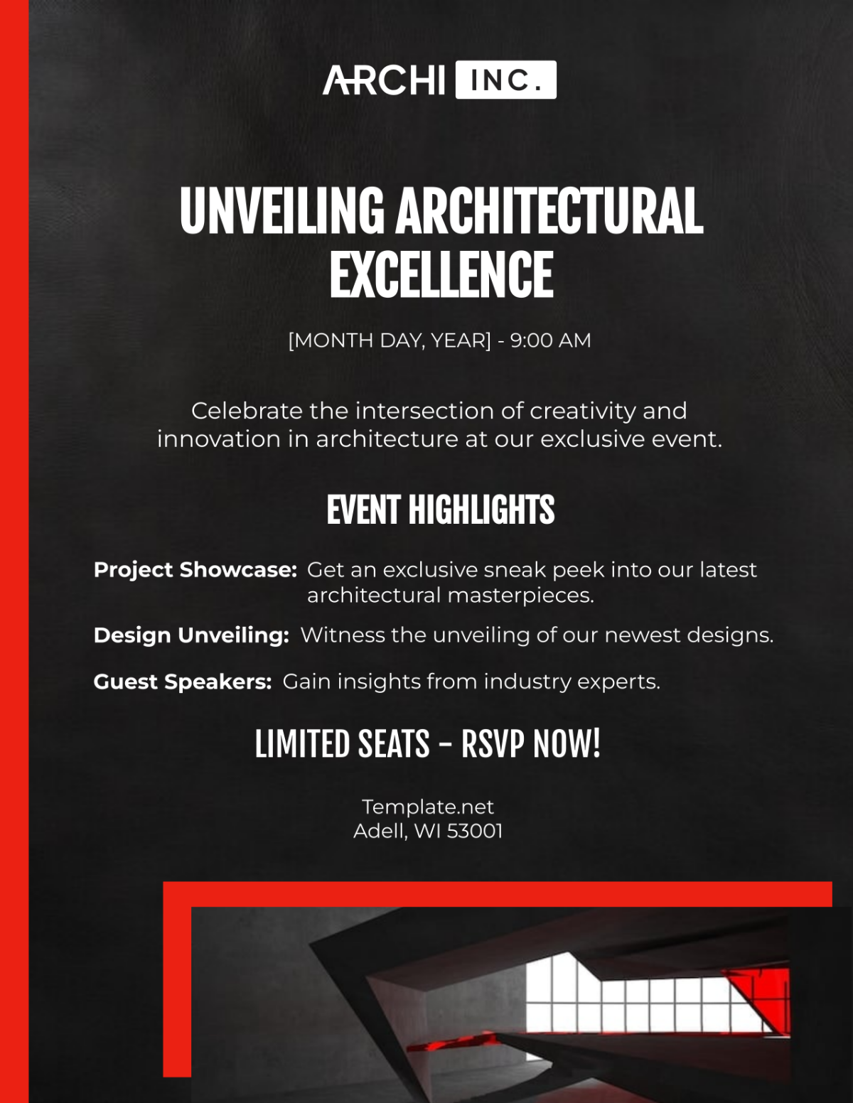 Architecture Announcement Flyer