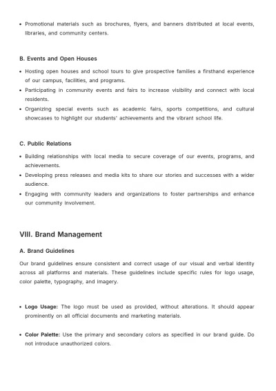Free School Brand Strategy Template to Edit Online
