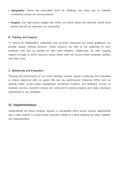 Free School Brand Strategy Template to Edit Online
