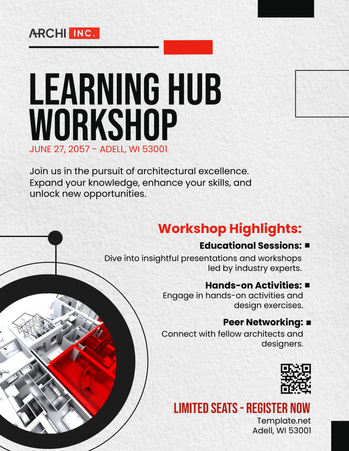 Architecture Workshop Flyer Template - Edit Online & Download