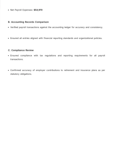 Free Payroll Reconciliation Report Template to Edit Online