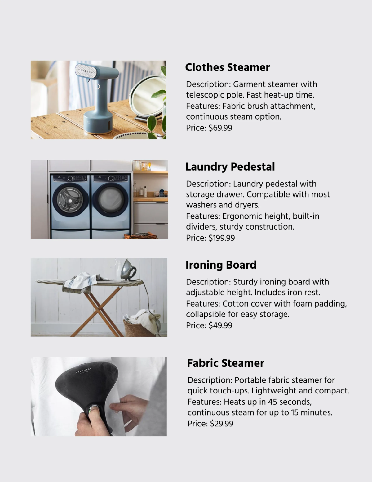 Free Home Appliances Wholesale Catalog Template to Edit Online