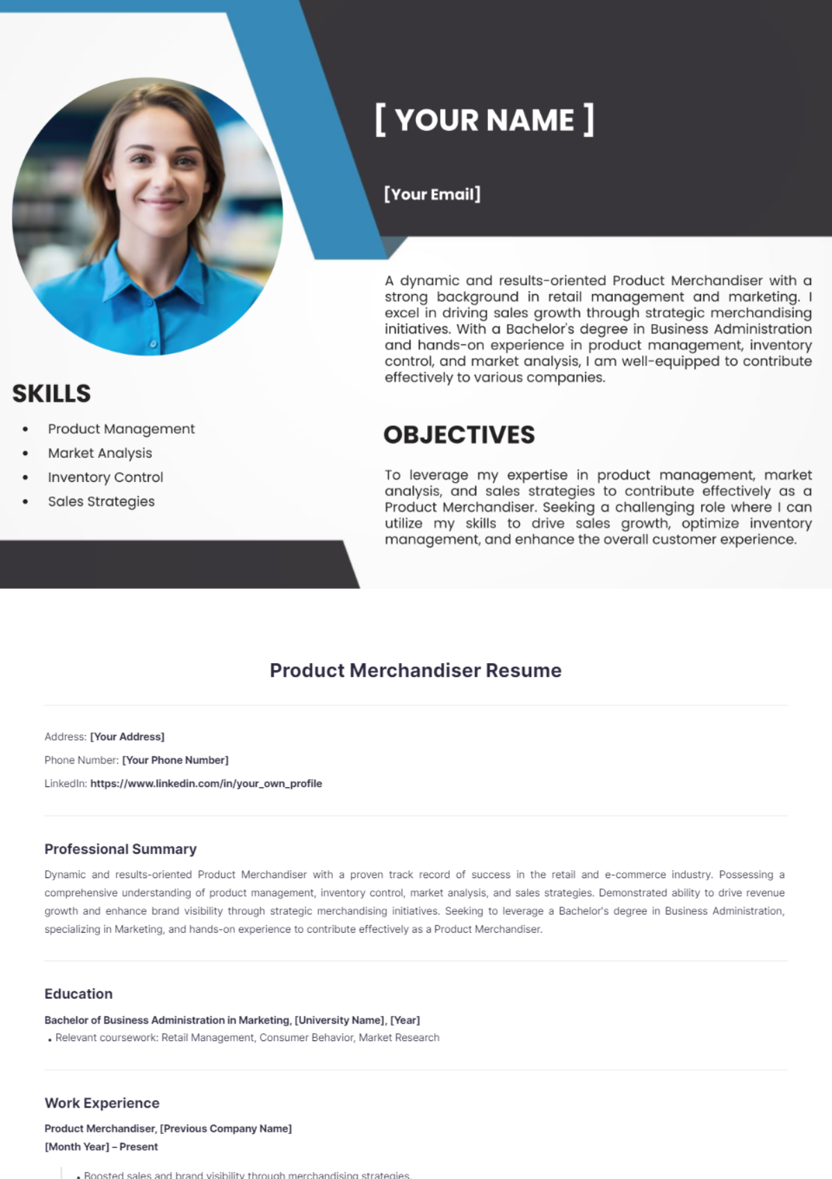 Product Merchandiser Resume - Edit Online & Download